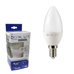 LAMPADINA LED OLIVA E14 5W LUCE FREDDA 35W 6000°K 430 LUMEN 25000 ORE