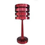 LAMPADA DA TAVOLO LED COLORE ROSSO ABAT-JOUR E27