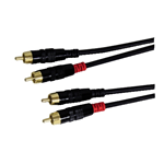 CAVO RCA LINEA PROFESSIONALE STEREO 5 METRI SPINA PROLUNGA